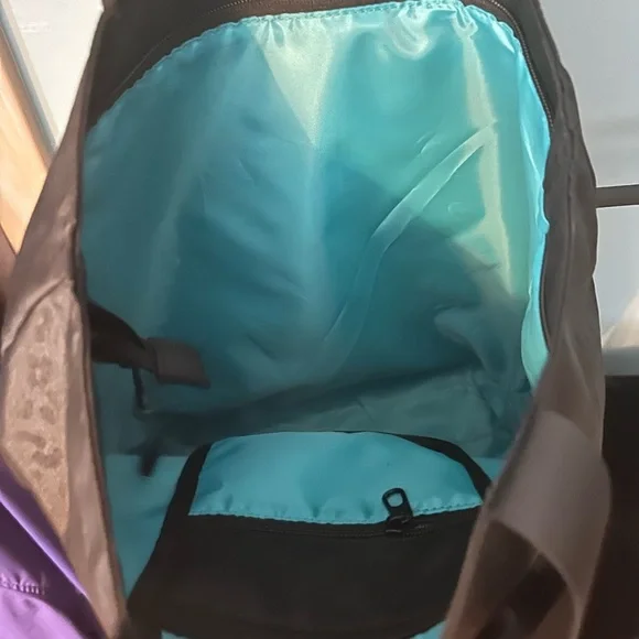 Amazon Black Tote Bag with Subtle Animal Print - Picture 3 of 3